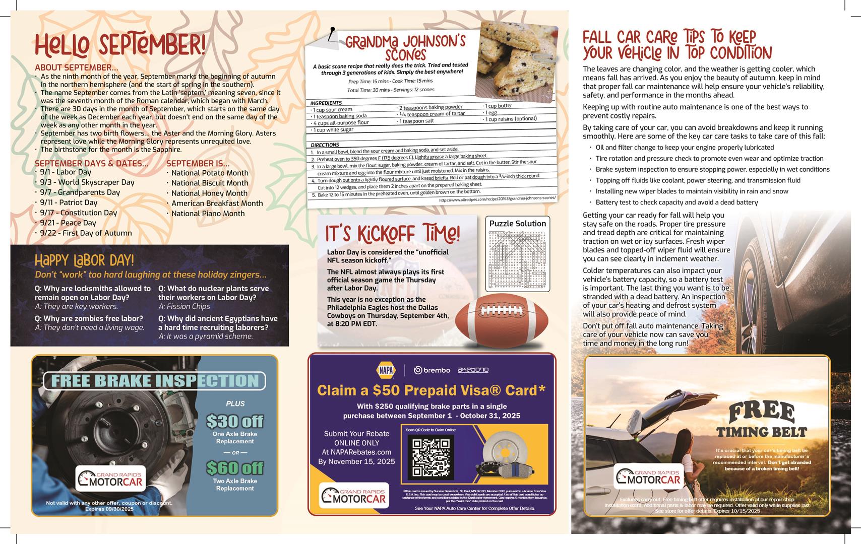 November Newsletter Part 2 | Grand Rapids Motorcar